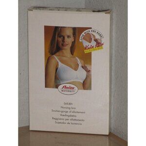 Anita Maternity Women's Soft Cup Nursing Bra #5067 Size 42 B White Kwik Flip New